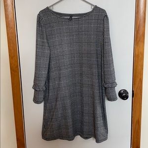 Black and White Plaid Dress